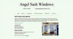 Desktop Screenshot of angelsashwindows.com