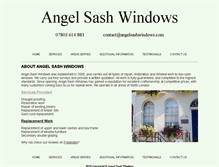 Tablet Screenshot of angelsashwindows.com